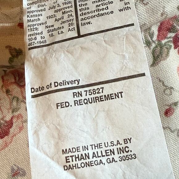 ETHAN ALLEN Pillow Sham Euro 24"x24" Custom Made NWT Home Decor Traditional - Picture 7 of 10